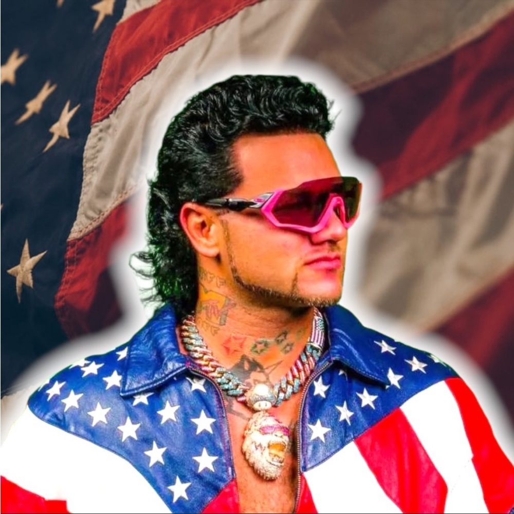 💎ViNTaGe 💎 1990S WHEREMI AMERICAN FLAG 🇺🇸 LEATHER BOMBER 🧥